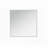 Silver Square Mirrored End Table