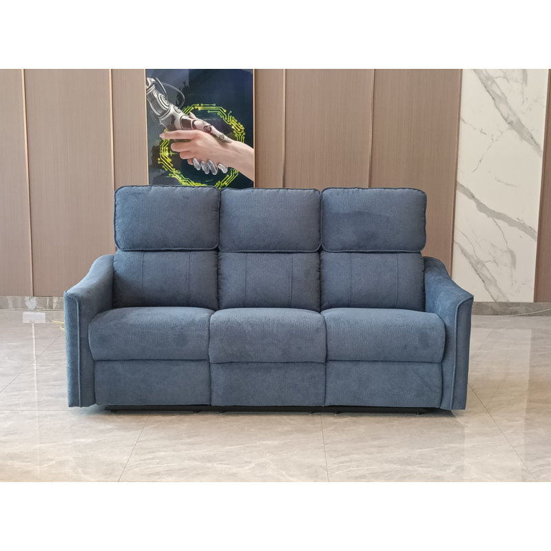 Electric Recliner Seating with Sleep Function, Upholstered – Made for Everyday Comfort, Blue, 3