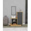 Albero Hallway Console Table with Cabinet, Shelves and Wall Mirror
