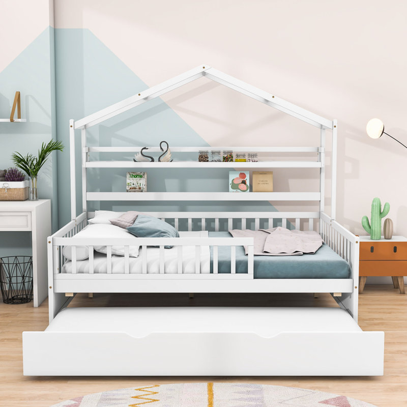 Farranshane Bookcase Storage Bed, Full, White