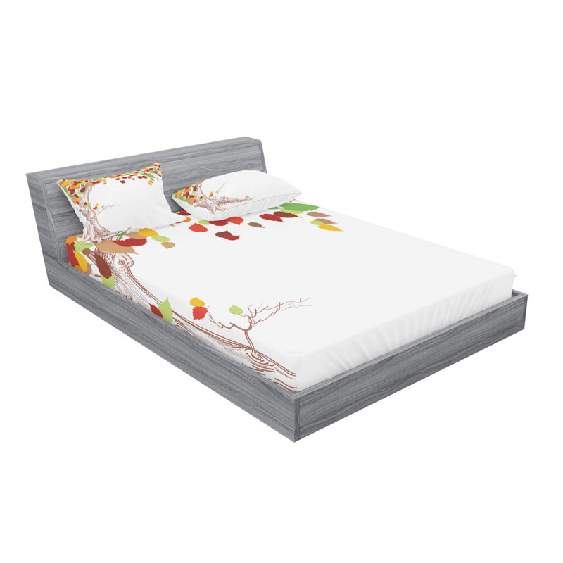 Microfiber Sheet Set, Queen Sheet Set with Fitted Sheet