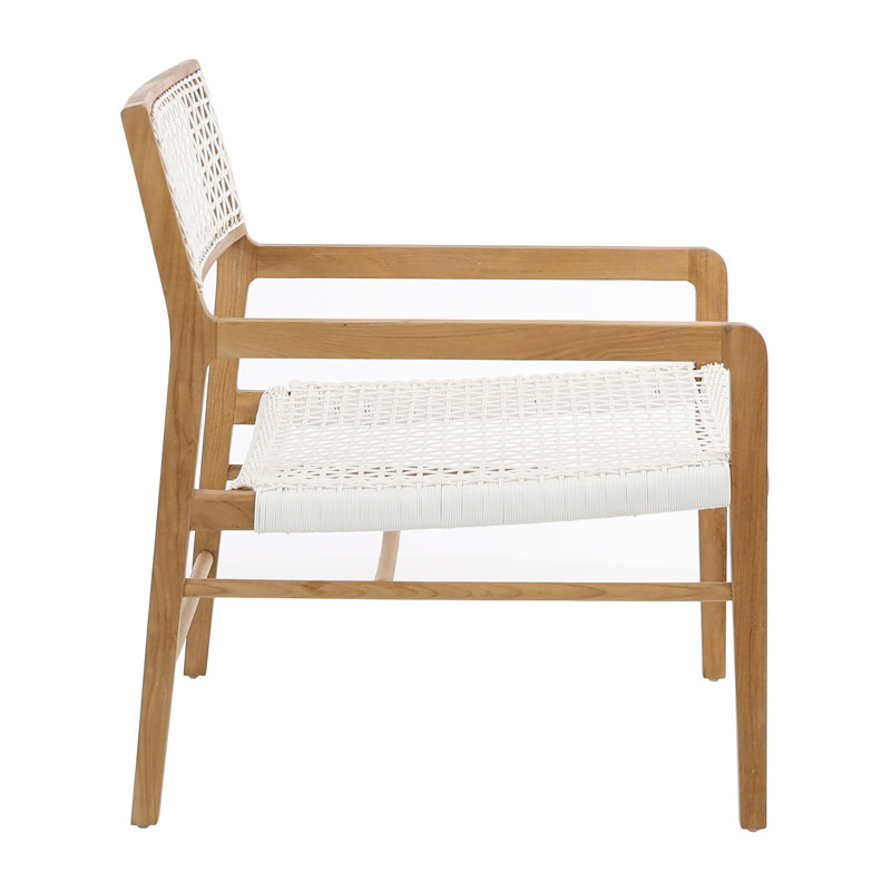 Chloe 26" W Armchair with White Seat