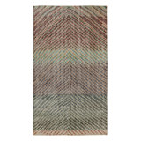 Distressed One-of-a-Kind 5'4X9'4 Hand Knotted Area Rug