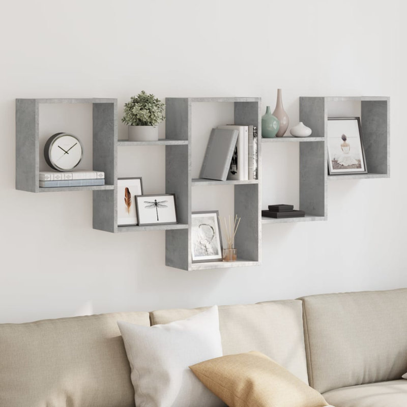 Ricchetti Floating Shelf, Concrete Grey