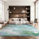 Etta Abstract Light Blue/Green Area Rug