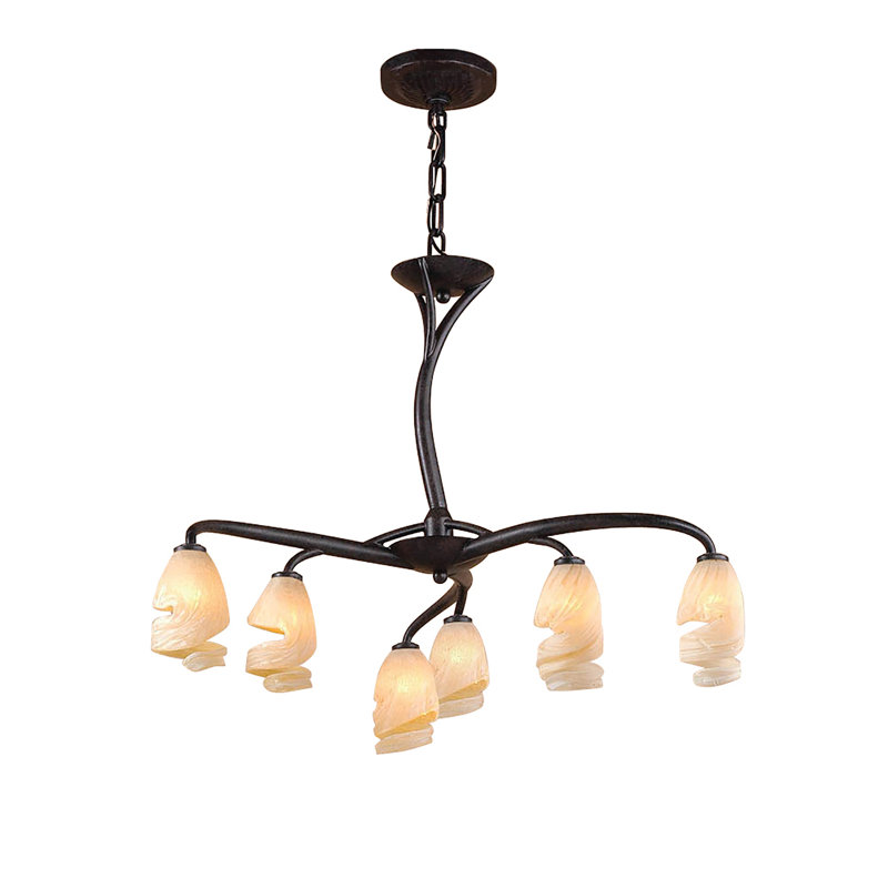 Kleinman 6 - Light Shaded Chandelier
