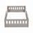 Wood Twin Size Platform Bed With Guardrail-36305299