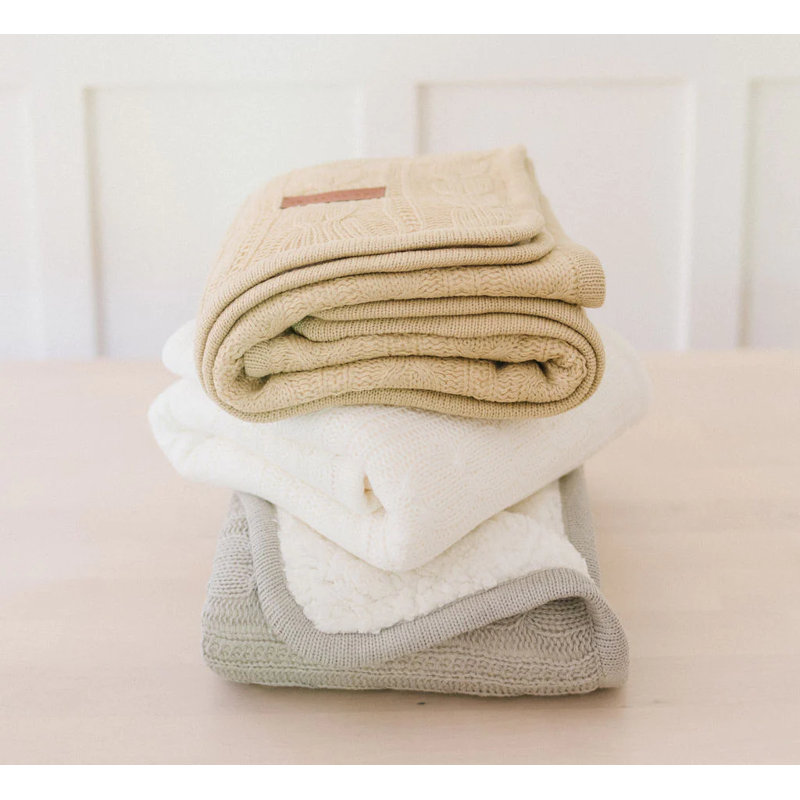Cotton Blend Stroller Blanket, Butterscotch