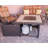 Stoke Square Steel Propane Smokeless Fire Pit Table with Hidden Fuel Tank