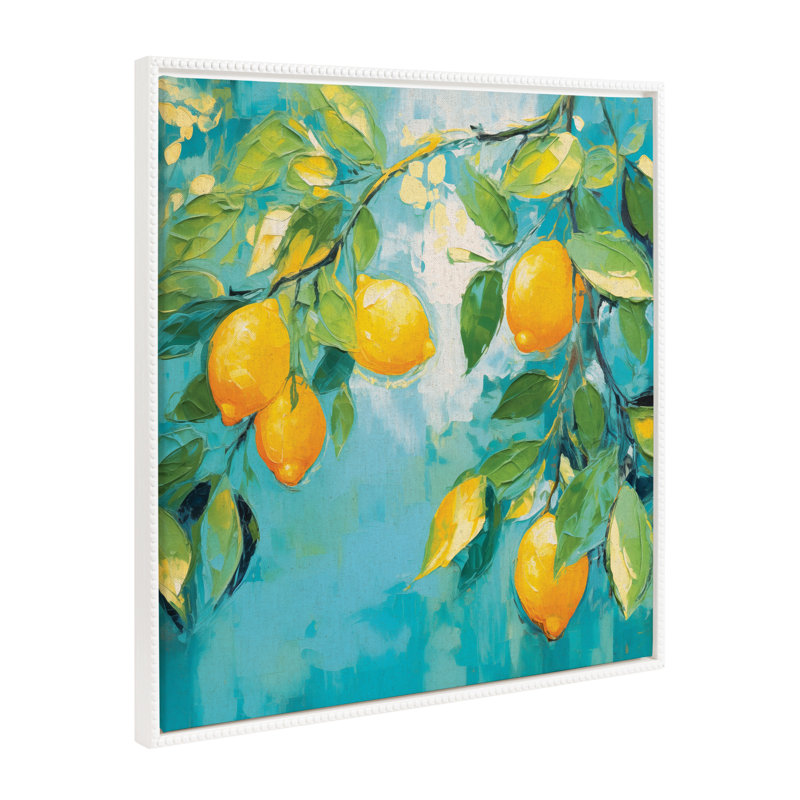 Lemon Tree by The Creative Bunch Studio Framed Canvas Wall Art Print