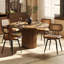 Chaises de salle à manger modernes pivotantes en similicuir avec dossier en rotin-117542736-118783026