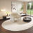Red curved negotiating sofa