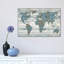 World Map On Wood by Janie Macdowell - Wrapped Canvas Print-42157846-56677740