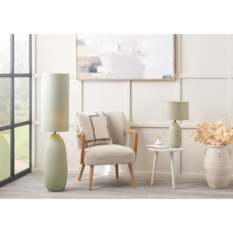Syniyah 122cm Matte Novelty Floor Lamp, Green, Green