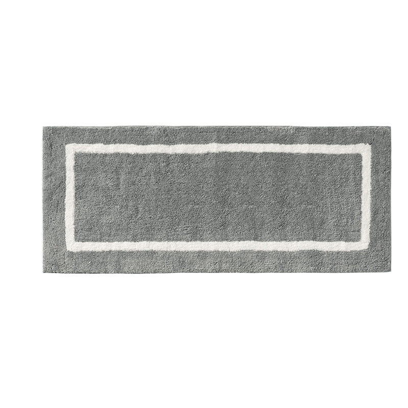 Tapis de bain_Rec_Mcro_1,25, Gris, L 60 po x l 24 po