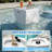 Assemble-Free Pool End Table, Side Table with 2 Cup Holders and 1 Tablet Holder for Outdoor -621900507