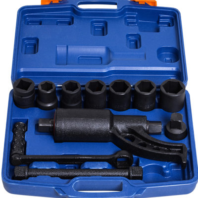 Torque Wrench With Sockets - Easily Disassemble Vehicle Parts For Maintenance Heavy Duty Repair Efficiently
