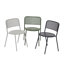 Chaise d'appoint d'extérieur en noir Wimberley - ensemble de 2-1632628677
