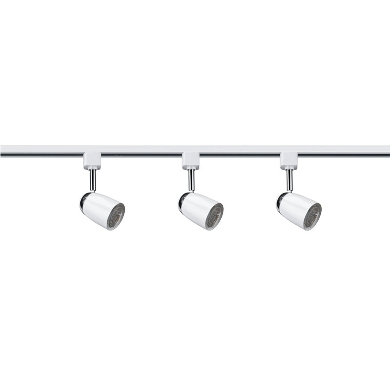 19.5cm 3 -Light Track Kit, White/Chrome