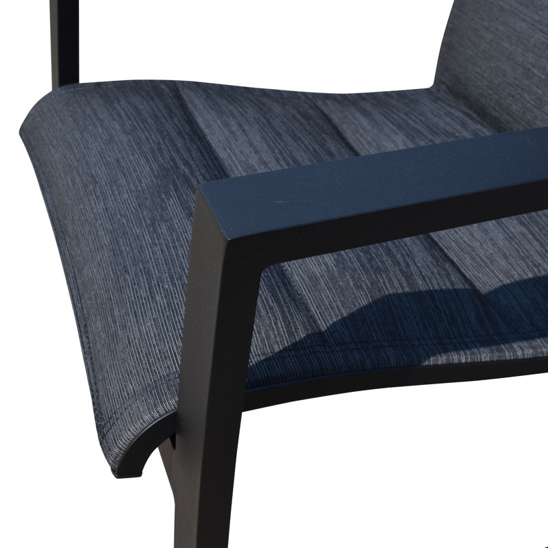 Tabouret de bar 30 po Temani, Noir, Noir