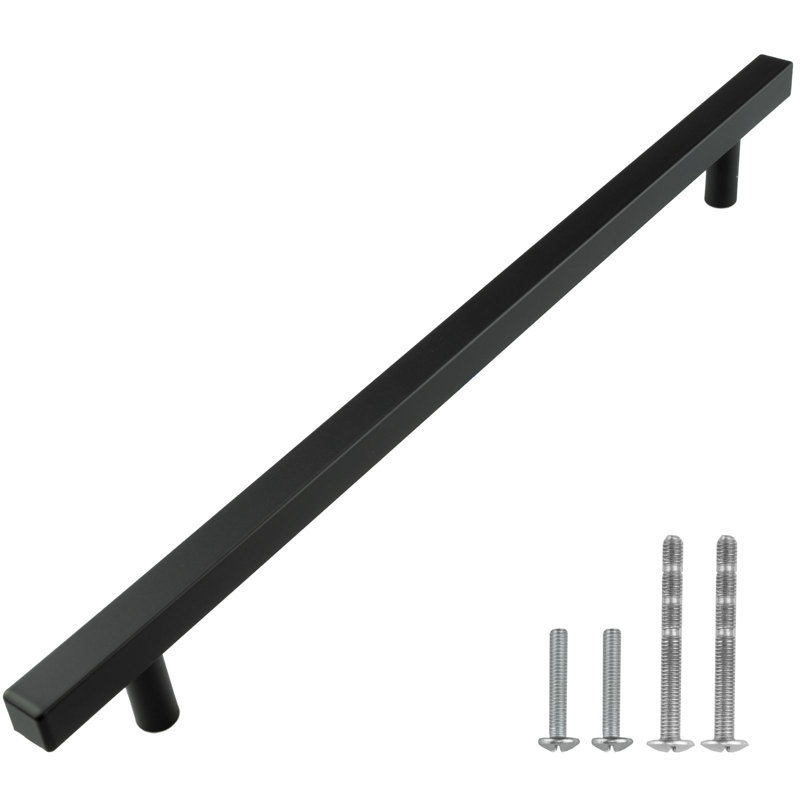 10 1/8" Center to Center Bar Pull, Matte Black