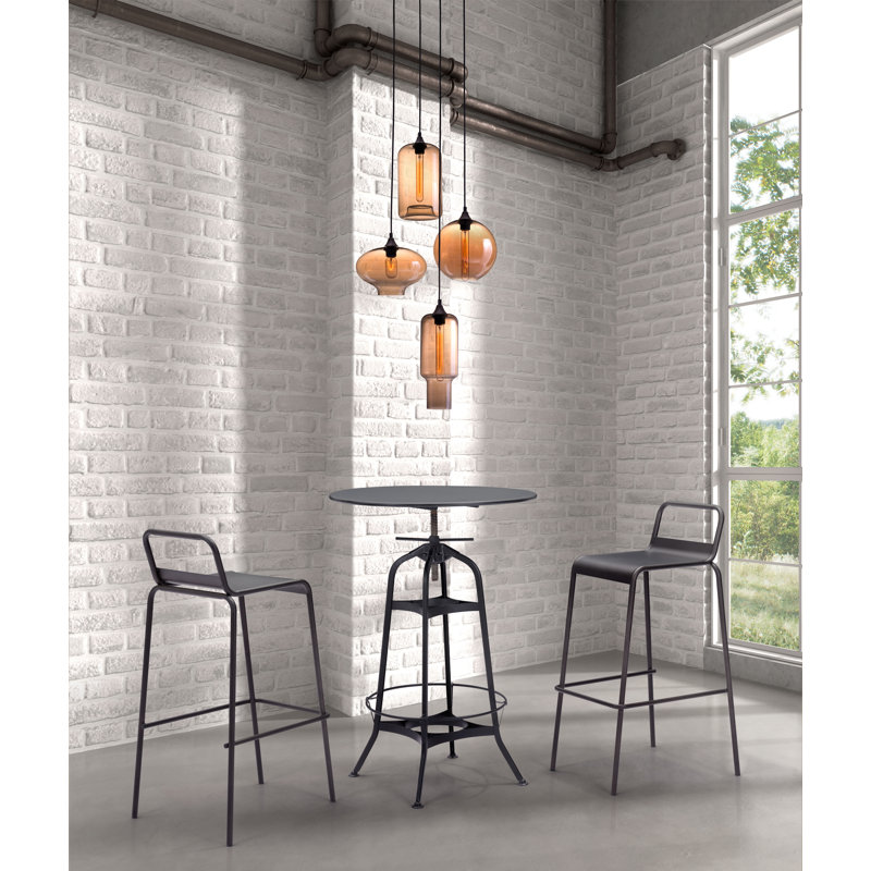 Torbert Ceiling Lamp Rust & Amber