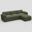 Canapé modulaire en L avec repose-pieds-575028792