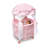 Royal Pavilion Round Doll Crib with Canopy and Bedding