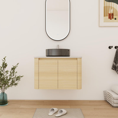 30'' Single Floating Bathroom Vanity With Ceramic Top