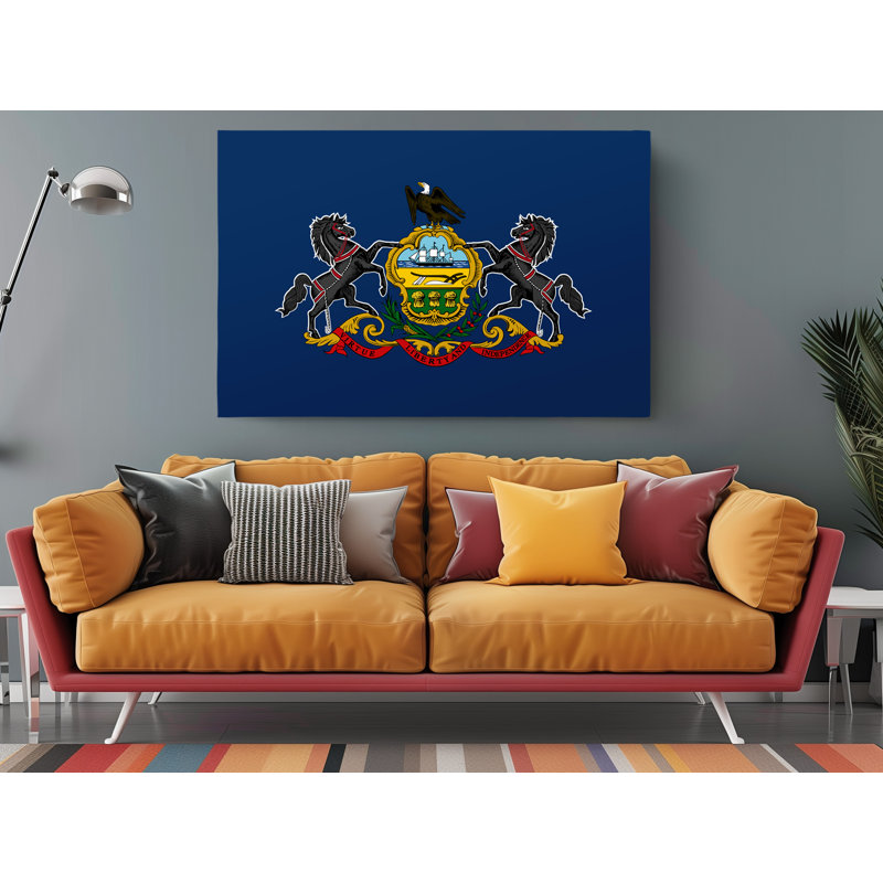 «Pennsylvania State Flag», impression sur toile tendue, L 36 po x H 24 po