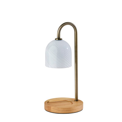 Lampe bougie Alcott avec minuterie - Chauffe-cire à intensité variable, 3 modes d'éclairage et arrêt automatique