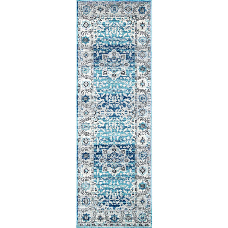Tapis oriental Anstice, Tapis de couloir 2 pi 8 po x 8 pi