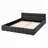 Chenille Fabric Grounded Bed Frame-1239764858