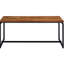 3 tables d'appoint, en chêne et en métal noir, ajoutent du charme aux tables rectangulaires du salon, attirent la pièce en bois