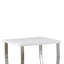 Arvello Table de bout blanche et chromée en laque ultrabrillante avec pieds chromés