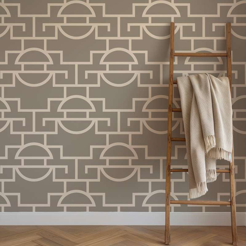 Papier peint rétro taupe