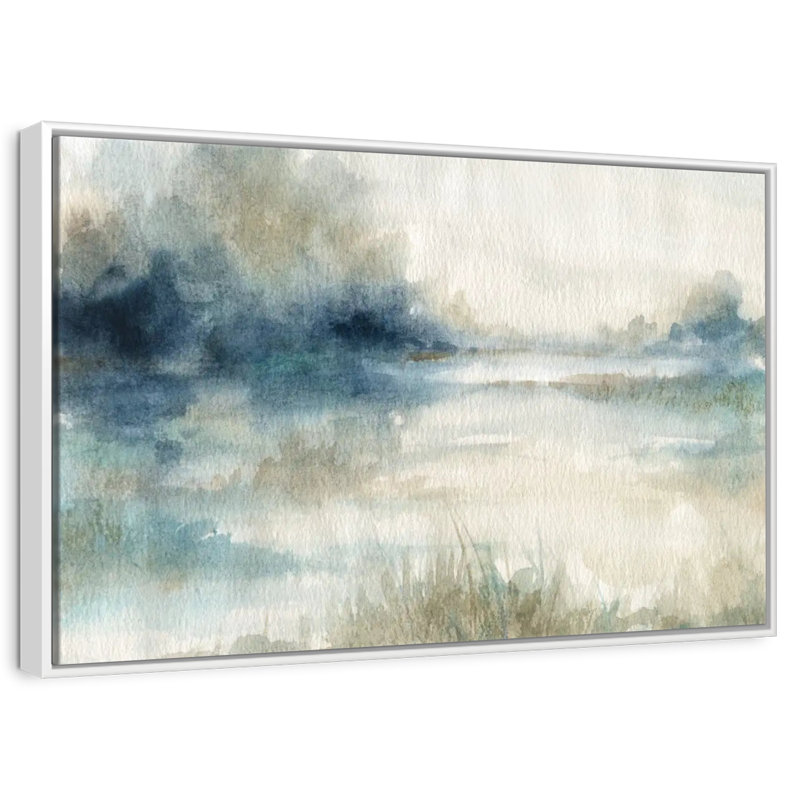 Still Still Waters II, Cadre flottant blanc, 31 po x 21 po