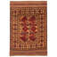 Tapis rouge foncé Tajik 6 pi 3 po x 9 pi 0 po