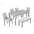 Wooden Dining Rectangular Table With Bench, Kitchen Table With Bench For Small Space-1905432832-1905432834