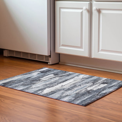Premium Machine Washable Prisco Gray Rug