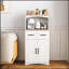 Armoire de rangement polyvalente en bois avec tiroir et tablettes réglables pour les cuisines de campagne et modernes