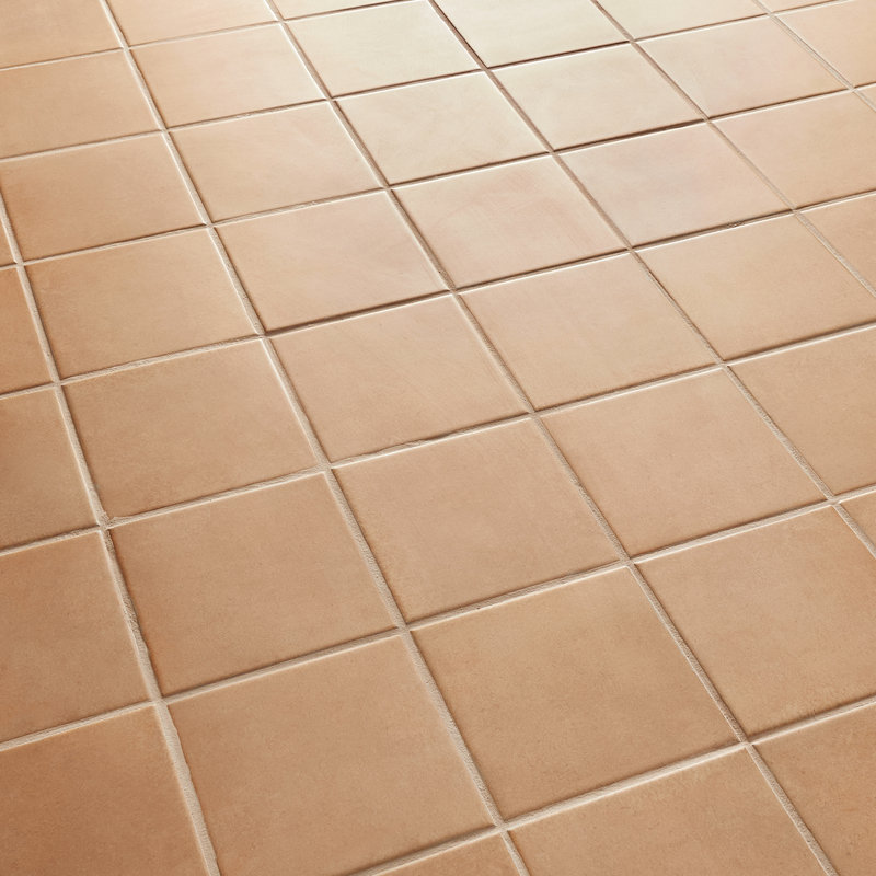 Essa 6x6 Terracotta Look Matte Porcelain Floor and Wall Tile, Terracotta