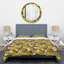 Motif de luxe moderne et doré - Ensemble de housse de couette abstrait Glam - Microfibre de polyester-40702056