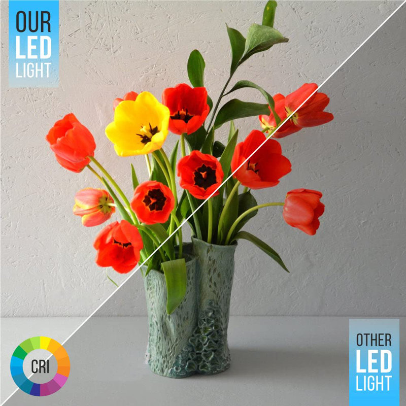 Plafonnier encastré simple à 1 lumière DEL Adilene, H 0,63 po x l 4,96 po x P 4,96 po, 10W, 3000 K