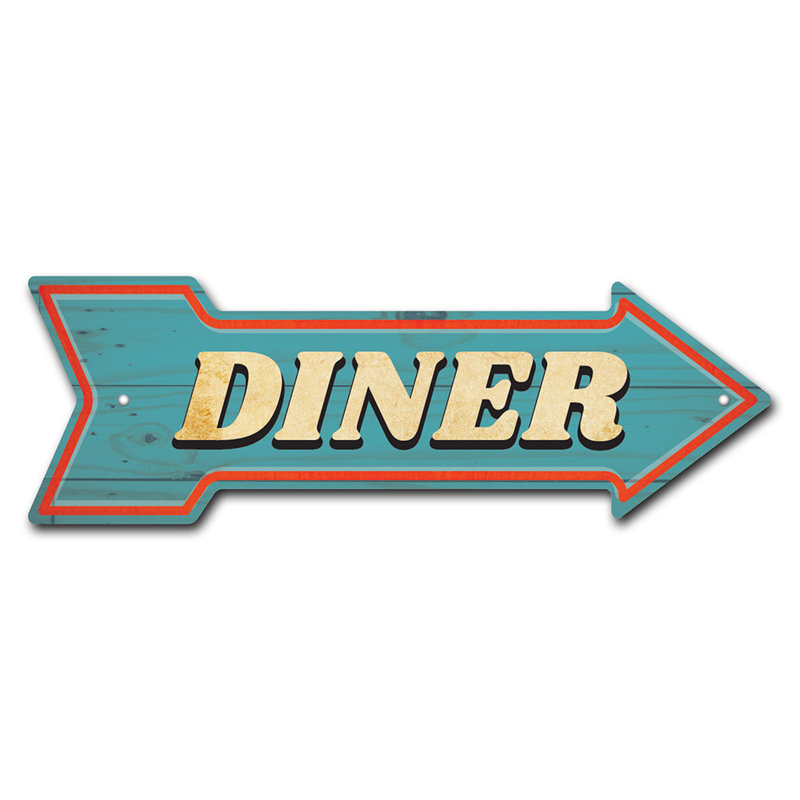 Rem amovible - 999892_Diner autocollant amovible de flèche de 30 po de largeur