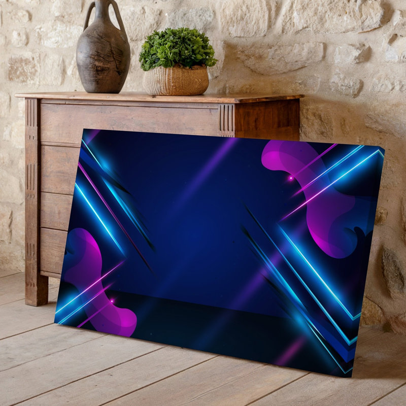 Art numérique sur toile dégradé foncé, H 9 po x l 12 po