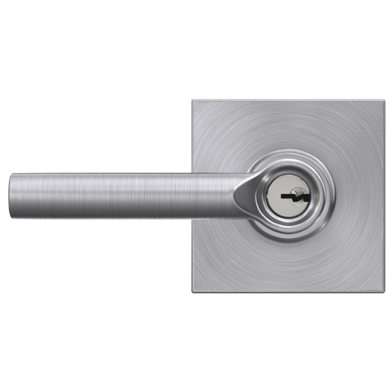 Broadway Keyed Entry Lever with Collins Trim, Aged Bronze, Yes, Keyed Alike