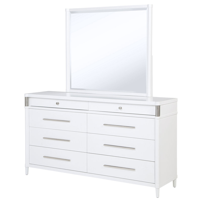 Commode 8 tiroirs avec miroir