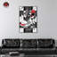 Art mural sur toile 1 pièce Notoriart Flashy Red Sneaker-100010618-100010605