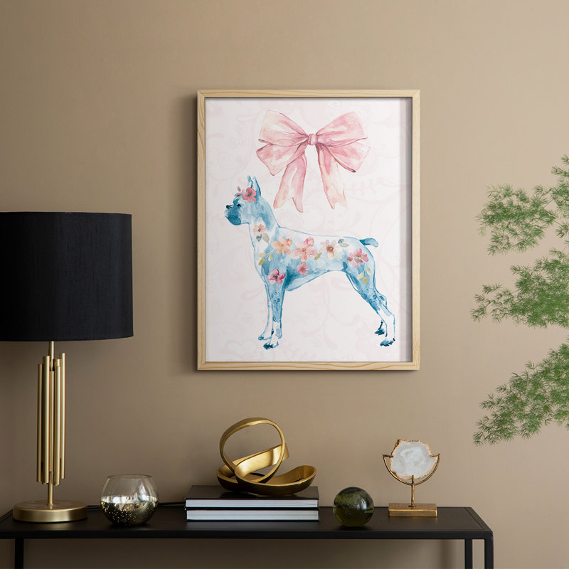 Sassy Lassie Framed Print - Solid Wood, Natural, 11" H x 9" W